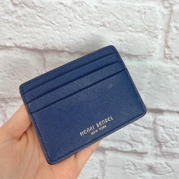 henri bendel Accessories - Henri Bendel New York Navy Blue Card Holder Card Case